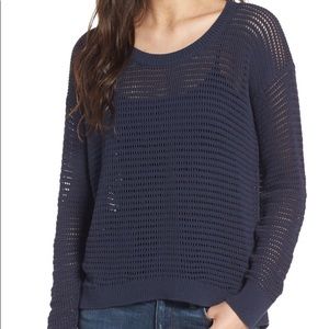 Madewell Northshore Pullover Sweater Open Knit Med
